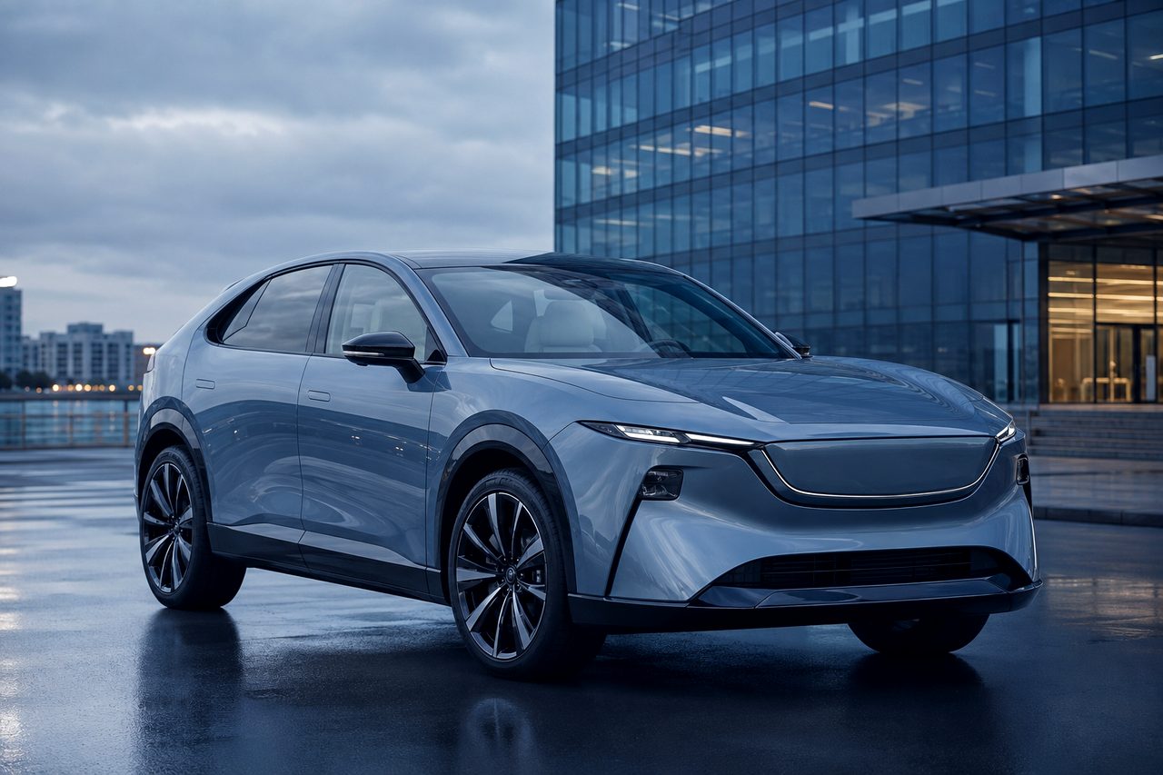 Mazda EZ-60 — светло-голубой гибридный кроссовер